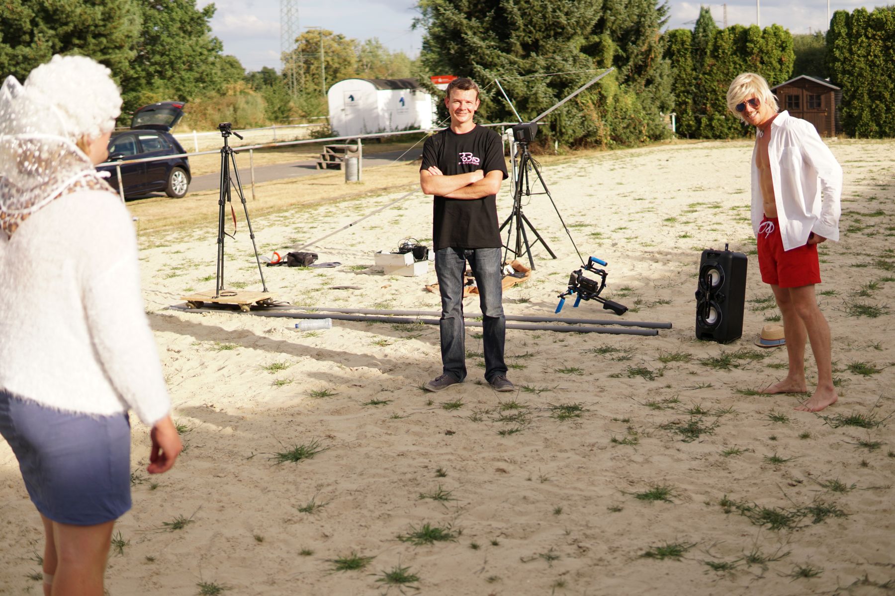 Set-up beim Dreh